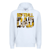 White Softball Dad Premium Hoodie - Bettercallsaul