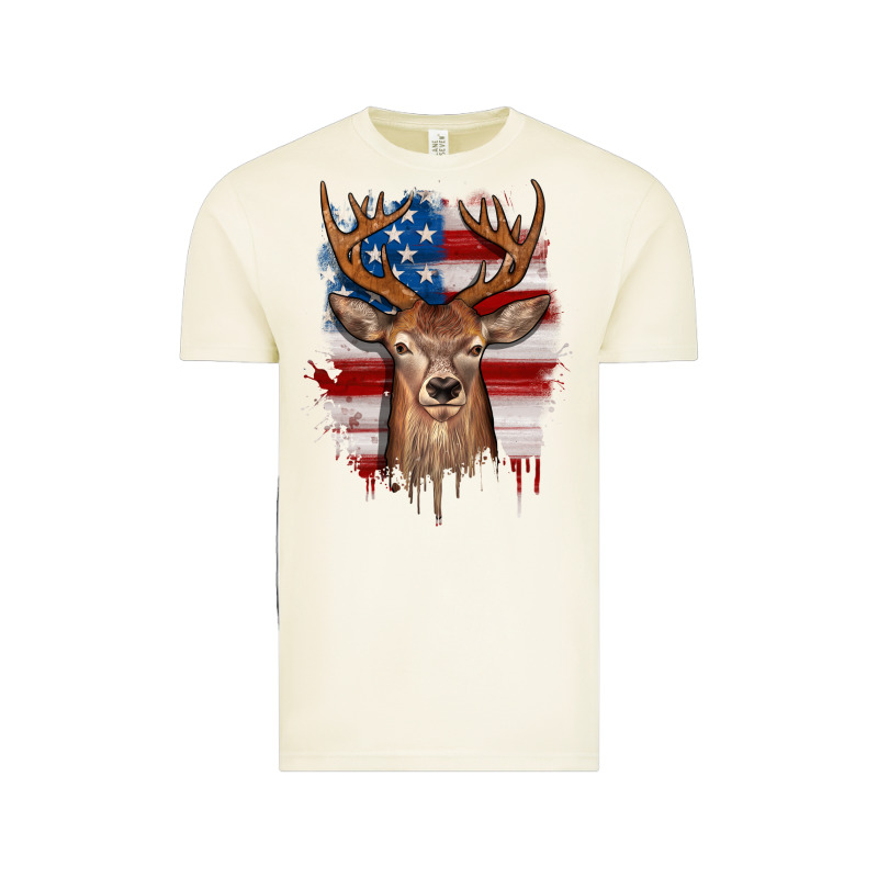 Deer American Flag Vintage Tee by JahusDesignShop | Teevron