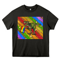 Asphalt lgbtq dinosaur t rex tumbler Heavy Core Tee - Artiststas