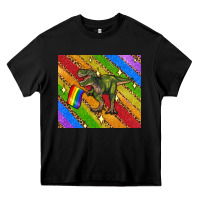 Black lgbtq dinosaur t rex tumbler Heavy Core Tee - Artiststas