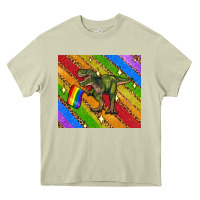 Mossy lgbtq dinosaur t rex tumbler Heavy Core Tee - Artiststas