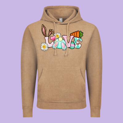 Love Easter Bunny Easter Day Vintage Hoodie Designed By Cowgirlartshop