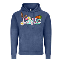 Vintage Denim Love Easter bunny Easter Day Vintage Hoodie - CowGirlArtShop