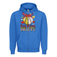 True Royal busy raising ballers Zipper Hoodie - MaliasSmallBusiness