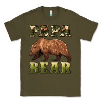 Army Green papa bear Classic Tee - Artiststas