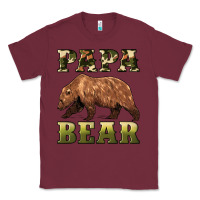 Burgundy papa bear Classic Tee - Artiststas