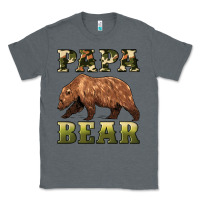 Charcoal Heather papa bear Classic Tee - Artiststas