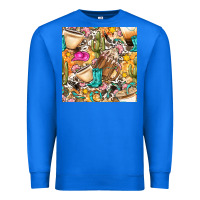 True Royal western cowgirl coffee cup with cowhide seamless pattern bbs Premium Sweatshirt - BundleAndBundleShop