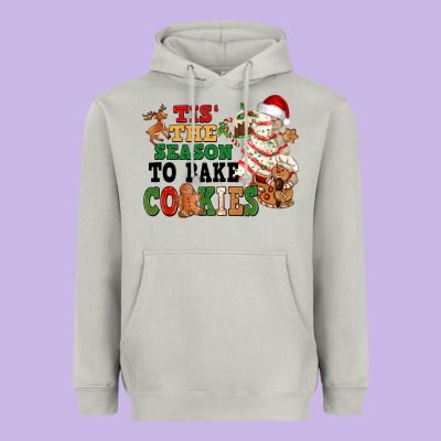 Tis' The Season To Bake Cookies Heavyweight Hoodie Designed By Nancycooperartshop