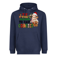 Navy Tis' the season to bake cookies Heavyweight Hoodie - NancyCooperArtShop