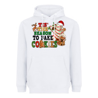 White Tis' the season to bake cookies Heavyweight Hoodie - NancyCooperArtShop