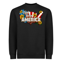 Black god bless america Heavyweight Sweatshirt - HRA Design Shop