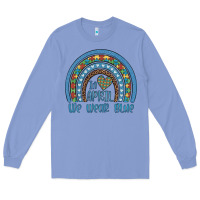 Colony Blue in april we wear blue autism awareness leopard rainbow Long Sleeve Tee - Artiststas