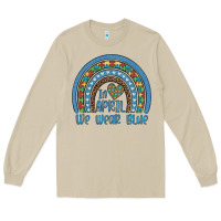 Mushroom in april we wear blue autism awareness leopard rainbow Long Sleeve Tee - Artiststas