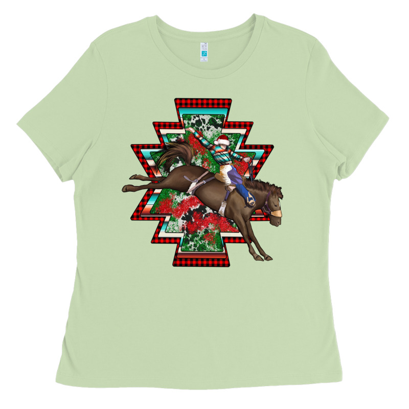 Aztec Rodeo Christmas Ladies Tee by AdoDesignShop | Teevron