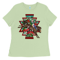 Matcha aztec rodeo christmas Ladies Tee - AdoDesignShop