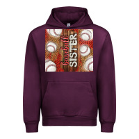 Mauve Wine baseball sister Urban Hoodie - TumblerDesignByShophia