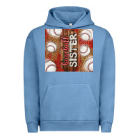 Pigment Pebble Blue baseball sister Urban Hoodie - TumblerDesignByShophia