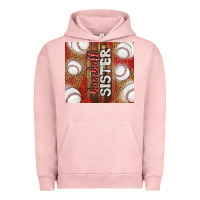 Pigment Salmon baseball sister Urban Hoodie - TumblerDesignByShophia