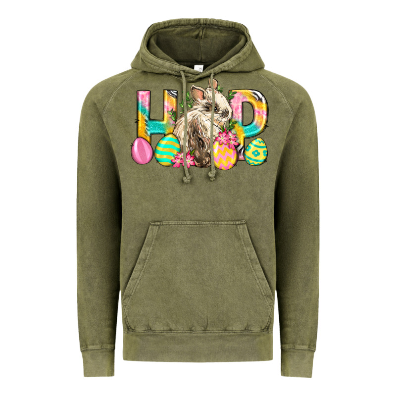 Hop Rabbit Easter Vintage Hoodie by Neo Western | Teevron