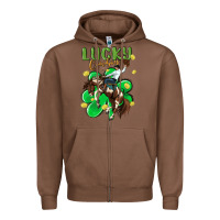 Chestnut lucky cowboy Zipper Hoodie - MaliasSmallBusiness