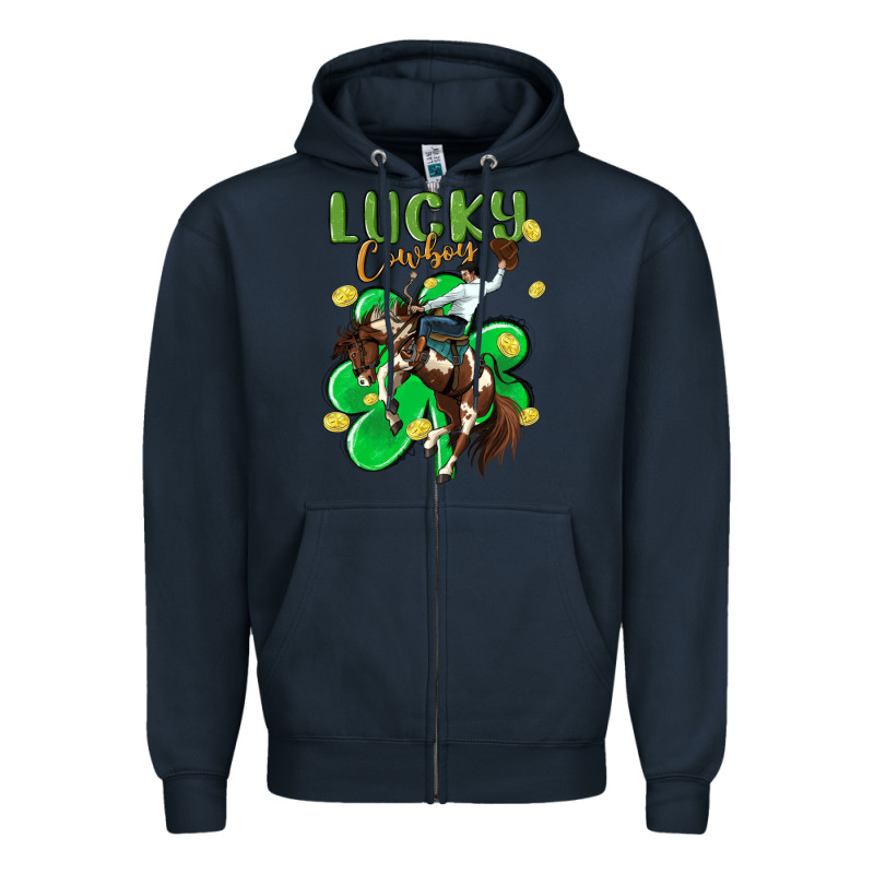 Lucky Cowboy Zipper Hoodie by MaliasSmallBusiness | Teevron