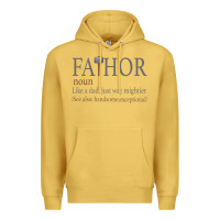 Antique Gold Fa-Thor Like Dad Just Way Mightier Premium Hoodie - Bettercallsaul