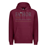 Burgundy Fa-Thor Like Dad Just Way Mightier Premium Hoodie - Bettercallsaul