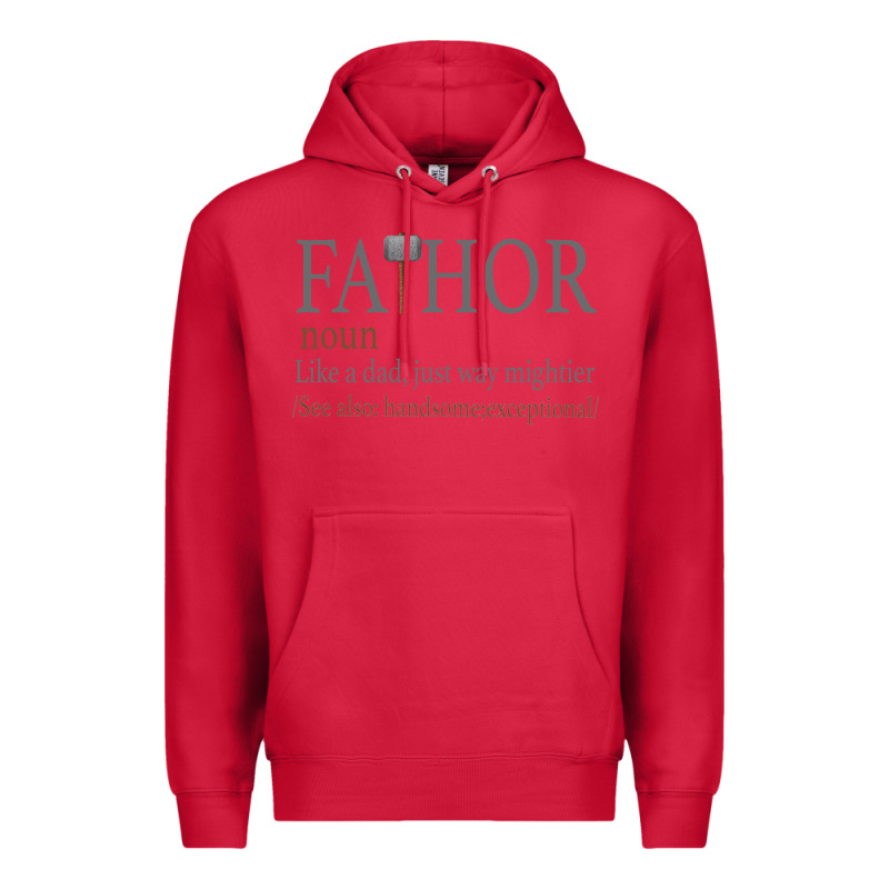 Fa-thor Like Dad Just Way Mightier Premium Hoodie by Bettercallsaul | Teevron