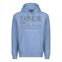 Colony Blue Fa-Thor Like Dad Just Way Mightier Premium Hoodie - Bettercallsaul