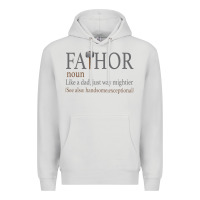 Dove Grey Fa-Thor Like Dad Just Way Mightier Premium Hoodie - Bettercallsaul