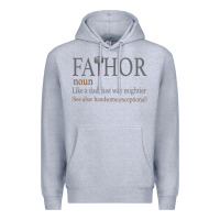 Heather Grey Fa-Thor Like Dad Just Way Mightier Premium Hoodie - Bettercallsaul