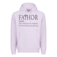 Lilac Fa-Thor Like Dad Just Way Mightier Premium Hoodie - Bettercallsaul
