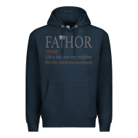 Navy Fa-Thor Like Dad Just Way Mightier Premium Hoodie - Bettercallsaul