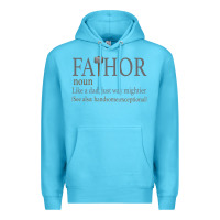 Ocean Blue Fa-Thor Like Dad Just Way Mightier Premium Hoodie - Bettercallsaul