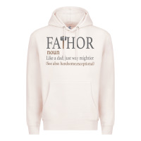 Pale Pink Fa-Thor Like Dad Just Way Mightier Premium Hoodie - Bettercallsaul