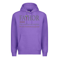Purple Fa-Thor Like Dad Just Way Mightier Premium Hoodie - Bettercallsaul