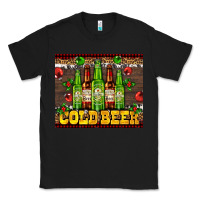 Black cold beer with beer bottles Classic Tee - AdoDesignShop