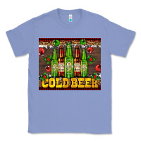 Colony Blue cold beer with beer bottles Classic Tee - AdoDesignShop