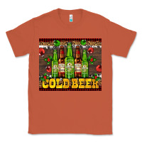 Copper cold beer with beer bottles Classic Tee - AdoDesignShop