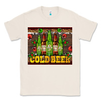 Natural cold beer with beer bottles Classic Tee - AdoDesignShop