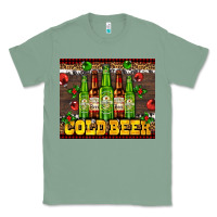 Sage cold beer with beer bottles Classic Tee - AdoDesignShop