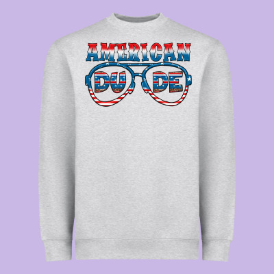 American Dude Heavyweight Sweatshirt Designed By Hra Design Shop