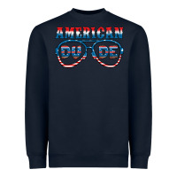 Navy american dude Heavyweight Sweatshirt - HRA Design Shop