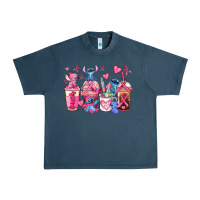 Midnight Navy breast cancer stitch coffee cups Urban Heavy Tee - AdoDesignShop