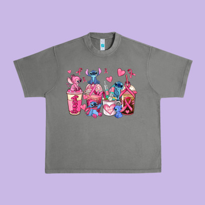 Breast Cancer Stitch Coffee Cups Urban Heavy Tee Designed By Adodesignshop
