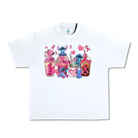 White breast cancer stitch coffee cups Urban Heavy Tee - AdoDesignShop