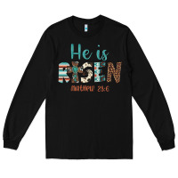 Black he is risen Long Sleeve Tee - Artiststas