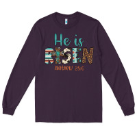 Plum he is risen Long Sleeve Tee - Artiststas