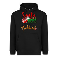 Black Santa here we have cookies Heavyweight Hoodie - NancyCooperArtShop